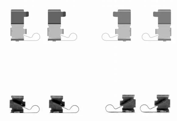 Mintex Brake Pad Accessory Fitting Kit Full Set Front Or Rear Axle MBA1699 - image 3