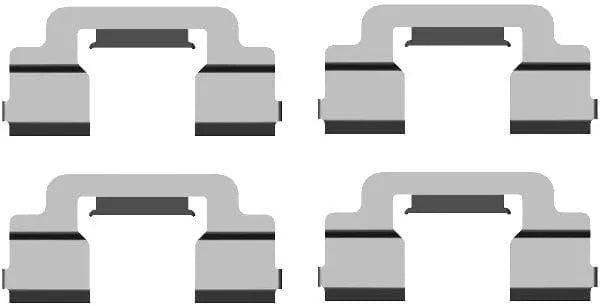 Mintex Brake Pad Accessory Fitting Kit Full Set Rear Axle MBA1703 - image 3
