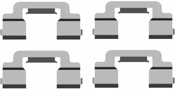 Mintex Brake Pad Accessory Fitting Kit Full Set Rear Axle MBA1703 - image 2