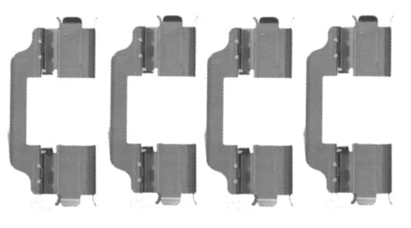 Mintex Brake Pad Accessory Fitting Kit Full Set Front Axle MBA1707 - image 3