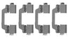 Mintex Brake Pad Accessory Fitting Kit Full Set Front Axle MBA1707 thumbnail