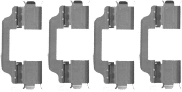 Mintex Brake Pad Accessory Fitting Kit Full Set Front Axle MBA1707 - image 2