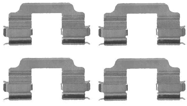 Mintex Brake Pad Accessory Fitting Kit Full Set Front Axle MBA1709 - image 3