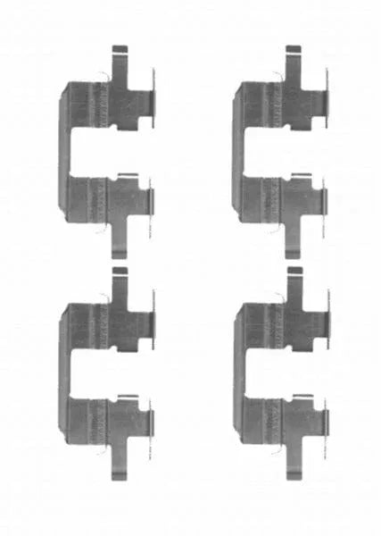 Mintex Brake Pad Accessory Fitting Kit Full Set Rear Axle MBA1711 - image 2
