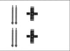 Mintex Brake Pad Accessory Fitting Kit Full Set Rear Axle MBA1713 thumbnail