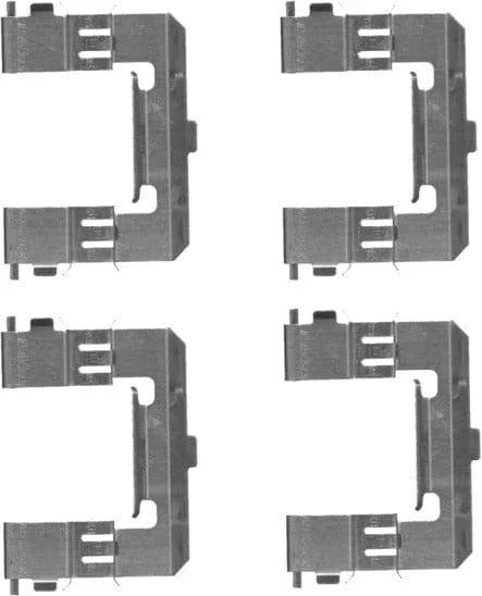 Mintex Brake Pad Accessory Fitting Kit Full Set Front Axle MBA1715 - image 2