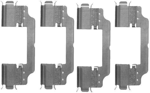 Mintex Brake Pad Accessory Fitting Kit Full Set Front Axle MBA1716 - image 3