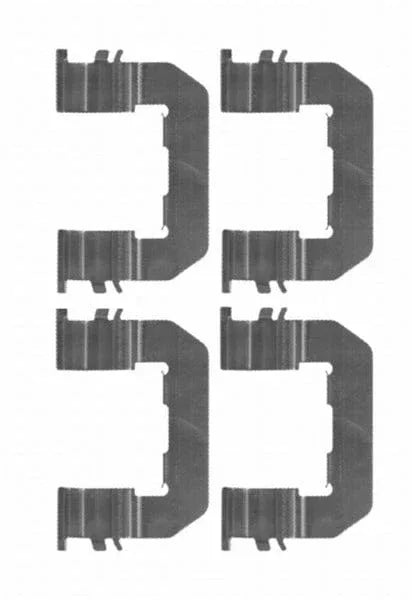 Mintex Brake Pad Accessory Fitting Kit Full Set Front Axle MBA1719 - image 2