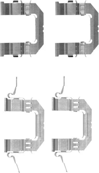 Mintex Brake Pad Accessory Fitting Kit Full Set Front Axle MBA1722 - image 2