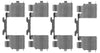 Mintex Brake Pad Accessory Fitting Kit Full Set Front Or Rear Axle MBA1725 thumbnail