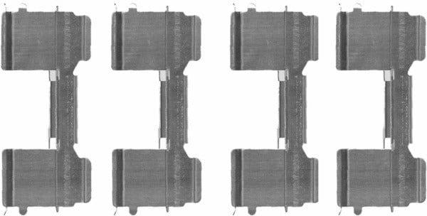 Mintex Brake Pad Accessory Fitting Kit Full Set Front Axle MBA1726 - image 2