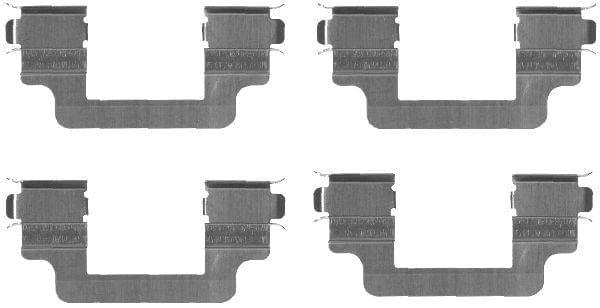 Mintex Brake Pad Accessory Fitting Kit Full Set Front Axle MBA1727 - image 3