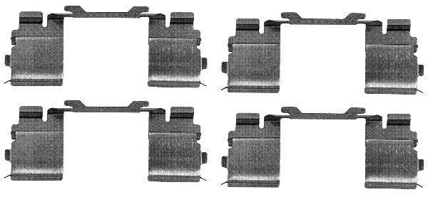 Mintex Brake Pad Accessory Fitting Kit Full Set Front Axle MBA1730 - image 3