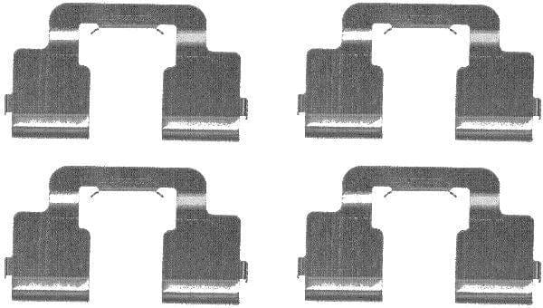 Mintex Brake Pad Accessory Fitting Kit Full Set Rear Axle MBA1733 - image 3