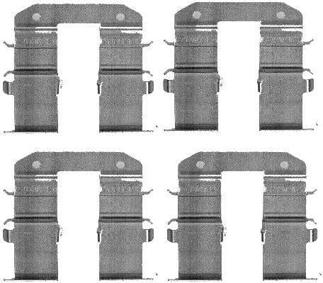 Mintex Brake Pad Accessory Fitting Kit Full Set Rear Axle MBA1734 - image 3