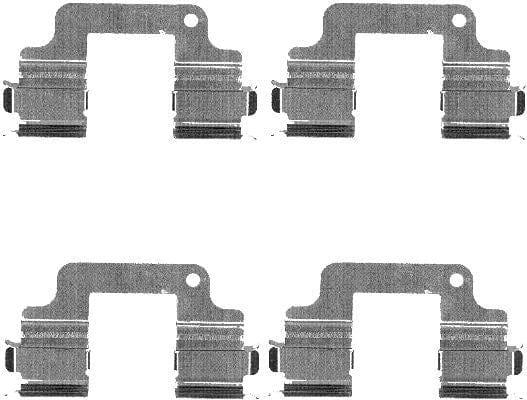 Mintex Brake Pad Accessory Fitting Kit Full Set Rear Axle MBA1740 - image 3