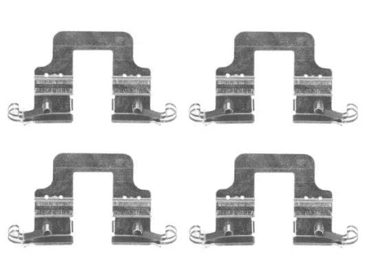 Mintex Brake Pad Accessory Fitting Kit Full Set Rear Axle MBA1766 - image 3
