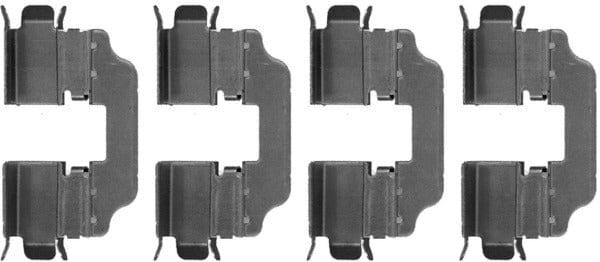 Mintex Brake Pad Accessory Fitting Kit Full Set Rear Axle MBA1773 - image 2