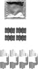 Mintex Brake Pad Accessory Fitting Kit Full Set Rear Axle MBA1797 thumbnail