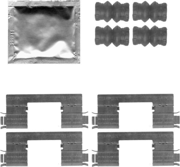 Mintex Brake Pad Accessory Fitting Kit Full Set Front Axle MBA1798 - image 2