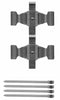 Mintex Brake Pad Accessory Fitting Kit Full Set Front Or Rear Axle MBA1804 thumbnail