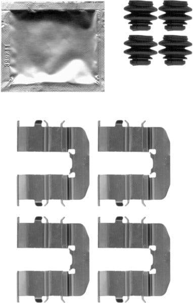Mintex Brake Pad Accessory Fitting Kit Full Set Rear Axle MBA1814 - image 2
