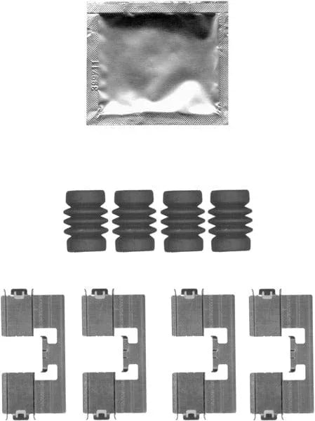 Mintex Brake Pad Accessory Fitting Kit Full Set Rear Axle MBA1818 - image 2