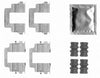 Mintex Brake Pad Accessory Fitting Kit Full Set Rear Axle MBA1822 thumbnail
