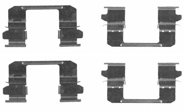Mintex Brake Pad Accessory Fitting Kit Full Set Front Axle MBA1834 - image 3