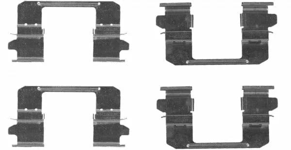 Mintex Brake Pad Accessory Fitting Kit Full Set Front Axle MBA1834 - image 2