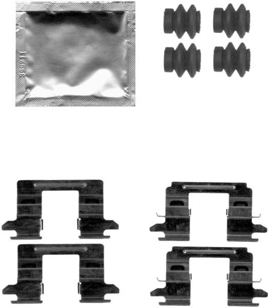 Mintex Brake Pad Accessory Fitting Kit Full Set Rear Axle MBA1841 - image 2