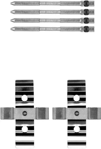 Mintex Brake Pad Accessory Fitting Kit Full Set Front Axle MBA1848 - image 2