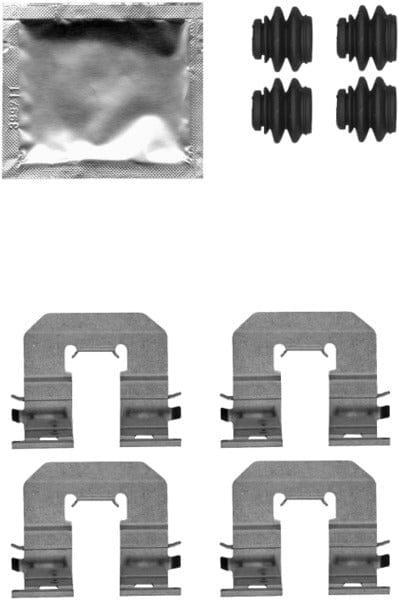 Mintex Brake Pad Accessory Fitting Kit Full Set Rear Axle MBA1856 - image 2