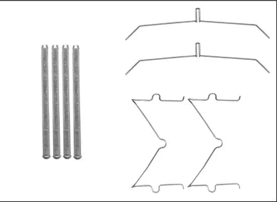 Mintex Brake Pad Accessory Fitting Kit Full Set Front Axle MBA1885 - image 2