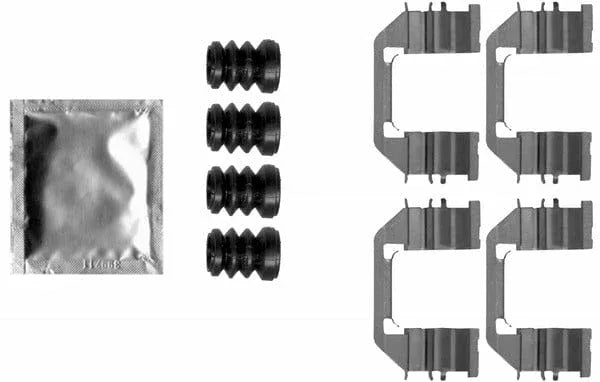 Mintex Brake Pad Accessory Fitting Kit Full Set Front Axle MBA1888 - image 2