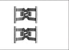 Mintex Brake Pad Accessory Fitting Kit Full Set Rear Axle MBA1898 thumbnail