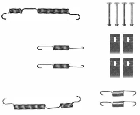 Mintex Brake Shoes Accessory Fitting Kit Rear Axle MBA50 - image 3