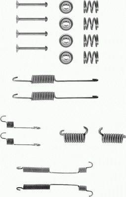 Mintex Brake Shoes Accessory Fitting Kit Rear Axle MBA599 - image 2