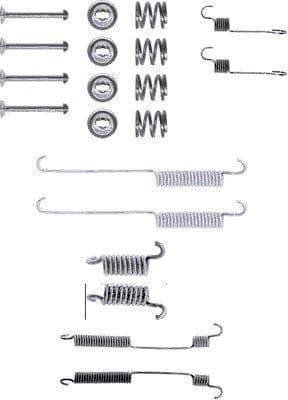 Mintex Brake Shoes Accessory Fitting Kit Rear Axle MBA600 - image 2