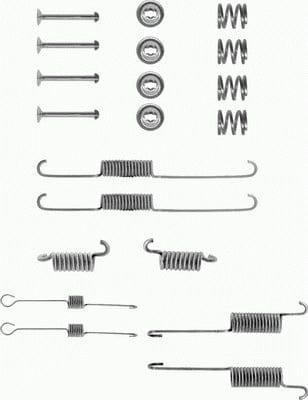 Mintex Brake Shoes Accessory Fitting Kit Rear Axle MBA615 - image 2