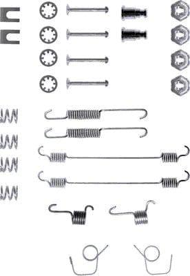 Mintex Brake Shoes Accessory Fitting Kit Rear Axle MBA617 - image 2