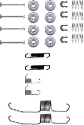 Mintex Brake Shoes Accessory Fitting Kit Rear Axle MBA637 - image 2