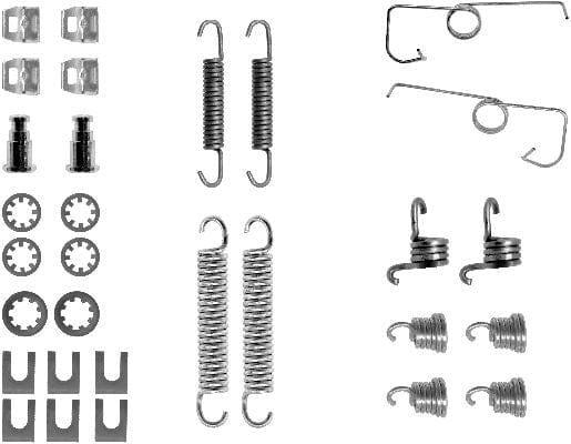 Mintex Brake Shoes Accessory Fitting Kit Rear Axle MBA644 - image 3