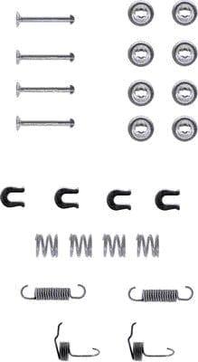 Mintex Brake Shoes Accessory Fitting Kit Rear Axle MBA655 - image 2