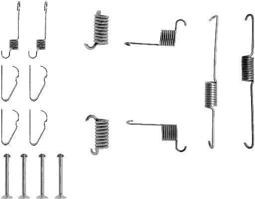 Mintex Brake Shoes Accessory Fitting Kit Rear Axle MBA661 - image 3