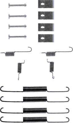 Mintex Brake Shoes Accessory Fitting Kit Rear Axle MBA664 - image 2