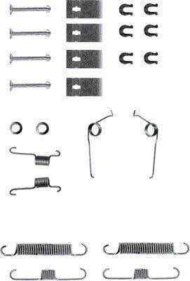 Mintex Brake Shoes Accessory Fitting Kit Rear Axle MBA693 - image 2