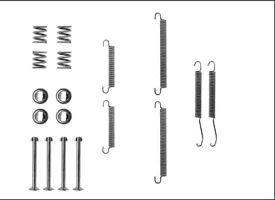 Mintex Brake Shoes Accessory Fitting Kit Rear Axle MBA713 - image 2