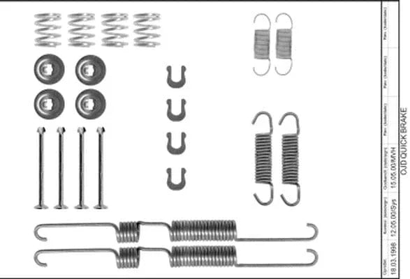 Mintex Brake Shoes Accessory Fitting Kit Rear Axle MBA738 - image 2