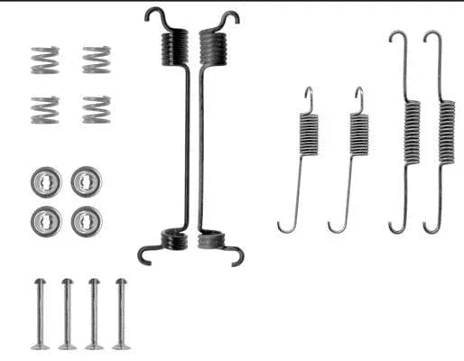 Mintex Brake Shoes Accessory Fitting Kit Rear Axle MBA741 - image 3